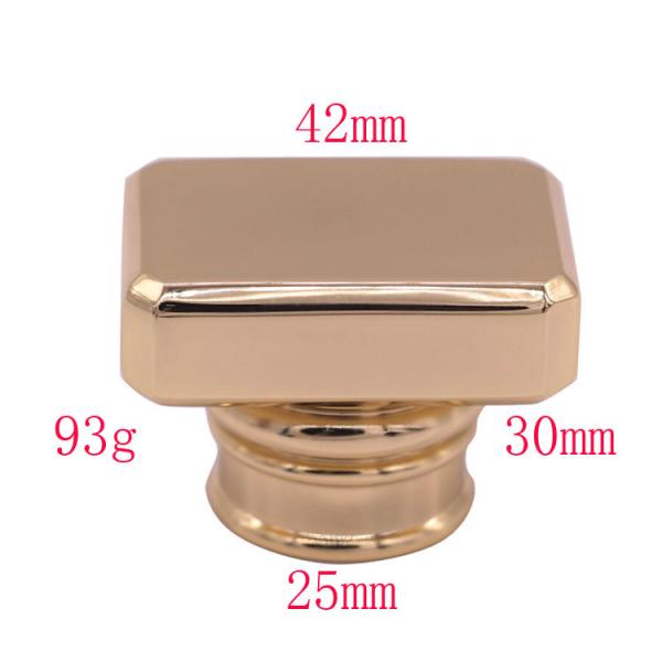 Customized Logo Premium Glossy T-Shaped Cap Zamac Perfume Cap for Fea 15