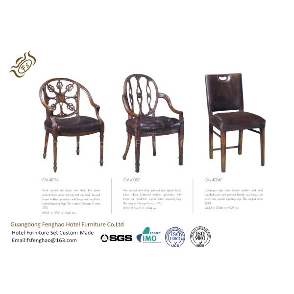 Hand Carved Side Modern Dining Room Chairs Serpentine Pierced Vase Splat