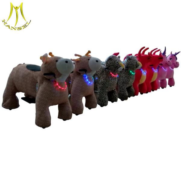Hansel  ast profits plush animal unicorn battery ride on unicorn electronic ride on