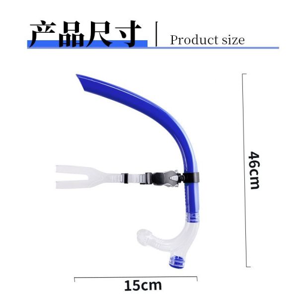 Soft Silicone Snorkeling Breathing Tube Customized Durable Freediving Breathing Tube