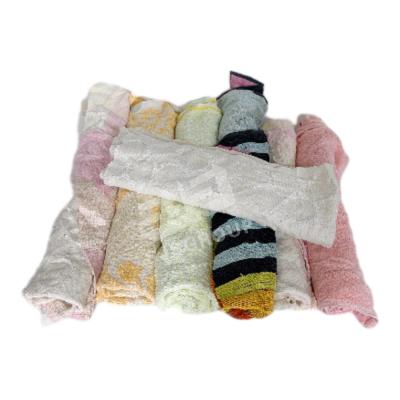 Super Absorption Recyclable Cotton Floor Cloths Terry Towel Rags Household Cleaning wipes Color Cotton Rags