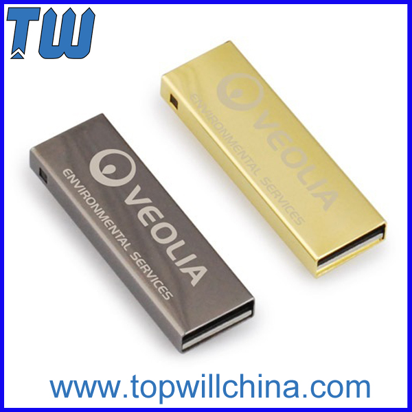 Solid Stainless Metal Tie Clip Usb Pen Drive 64GB for Business Man Easy to Carry