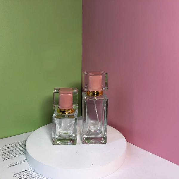 High Grade 50ml Perfume Spray Bottle 500pcs Square Cosmetic Sub Bottling