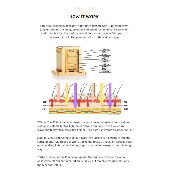 4 In1 Hair Removal Diode Laser Tattoo Removal Q Switched Nd Yag Laser 755 808 1064nm Hair Removal Machine