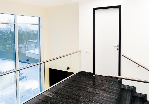 Aluminum interior slab hollow interior flat wood door for house