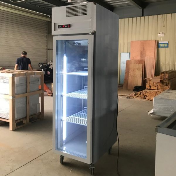 Customized Glass Door Fridge One Door GN650TN Chiller Ecof-friendly Commercial Refrigerator Upright Cabinet