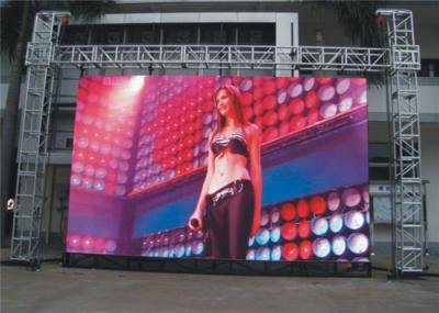 Telas de anúncio conduzidas exteriores da exposição de diodo emissor de luz grandes HD do arrendamento P3.91 para a varredura constante da movimentação 1/16 do shopping