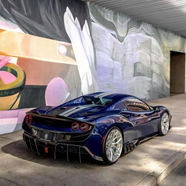 240 X 80 X 50mm Ferrari Body Kit KEYV Style Front Splitter Diffuser Carbon Fiber