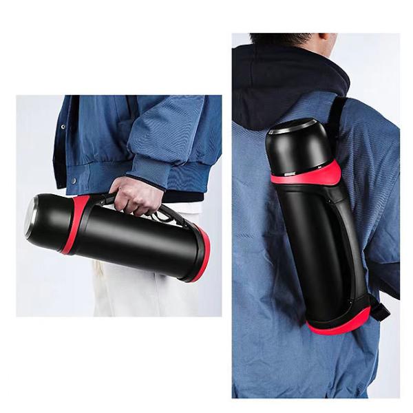 Sports Design Large Capacity 2QT 64oz Vacuum Insulated Bottle With Cup for Hot Drinks