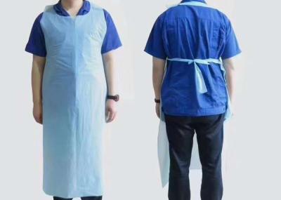 Anti Splashing PE Disposable Surgical Apron Pinafore Sarong Elastic Cuffs