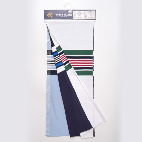 Premium Striped Cotton Pique Fabric: The 95% Cotton 5% Spandex Solution for Custom Polos