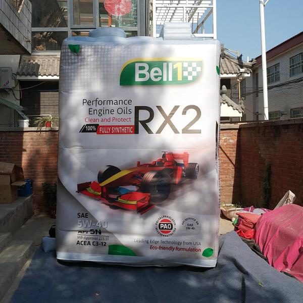 Confección personalizada de una tetera de aceite lubricante gigante de publicidad inflada para la promoción modelo de botella de aceite de motor