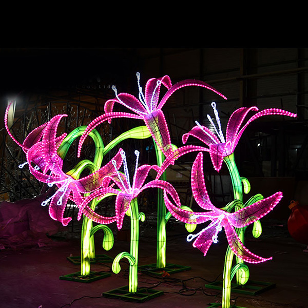 Themed Entertainment Lighting Show Illumination Flower Lantern Festival