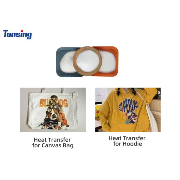 DTF Print 80-200 Micron Polyurethane White Tpu Heat Transfer Dtf Powder Hot Melt Adhesive Powder