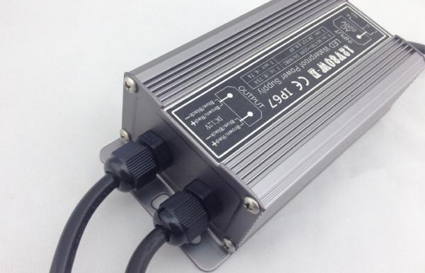 Fuente de alimentación LED de alta eficiencia de 100W 300W 24V, IP67 a prueba de agua para fuente de luz LED