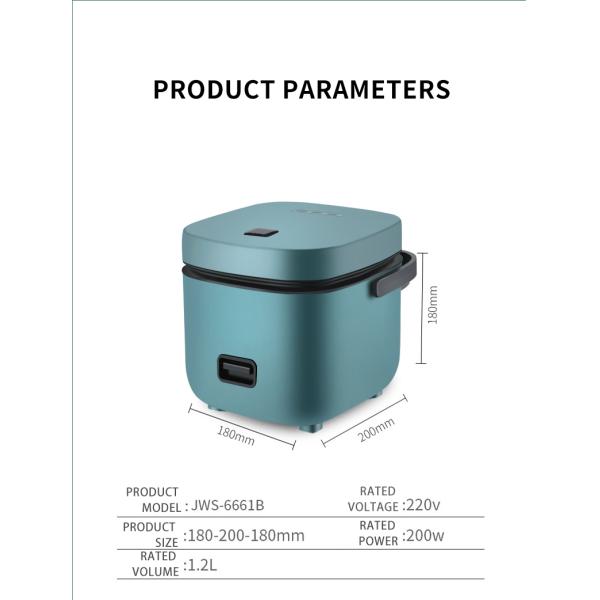 Smart Low Sugar Rice Cooker with Non-Stick Coating Inner Pot and Intelligent Features