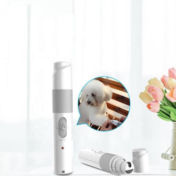 Clipper de uñas automático para gatos silencioso con carga USB Trimmer de patas para animales pequeños