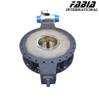 Válvula de borboleta de gás de combustão de alta temperatura de grande diâmetro Válvula de tubos de aço inoxidável