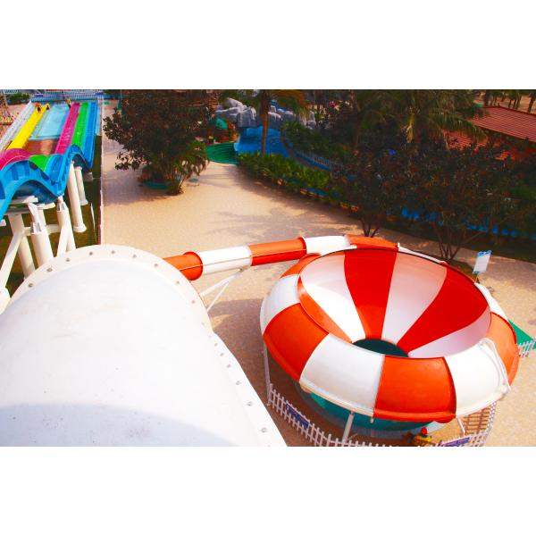 Easy Installation Fiberglass Water Slides Space Bowl Water Slide For Water Park