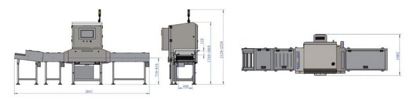 Unicomp UNX4343 High sensitivity Unicomp X ray scan tiny bones in the fish meat fillet