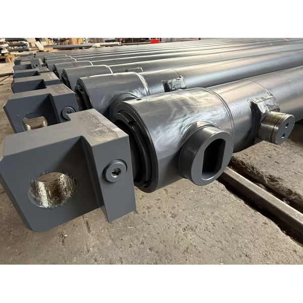 Hard Chrome Plated Telescopic Hydraulic Double Acting Cylinder For Construction Machinery