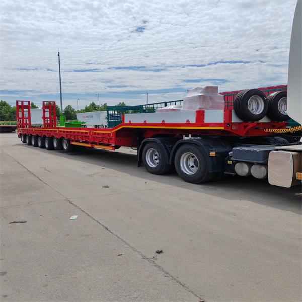 Customized 16500*2550*3580mm Flatbed Semi Trailer for Heavy-Duty Transportation