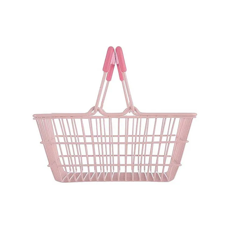 Factory custom size color stainless steel shopping basket