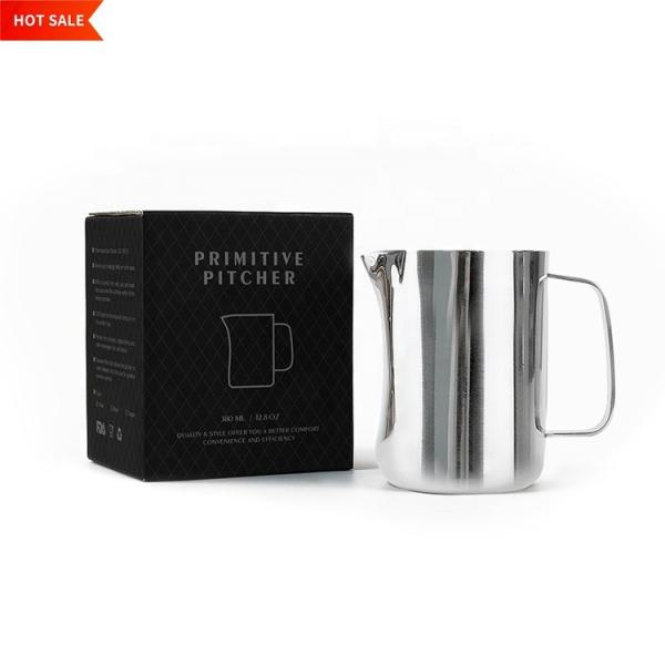 350 ml de jarro de espuma de cappuccino de aço inoxidável de qualidade alimentar 18/10 Jarro de espuma de leite