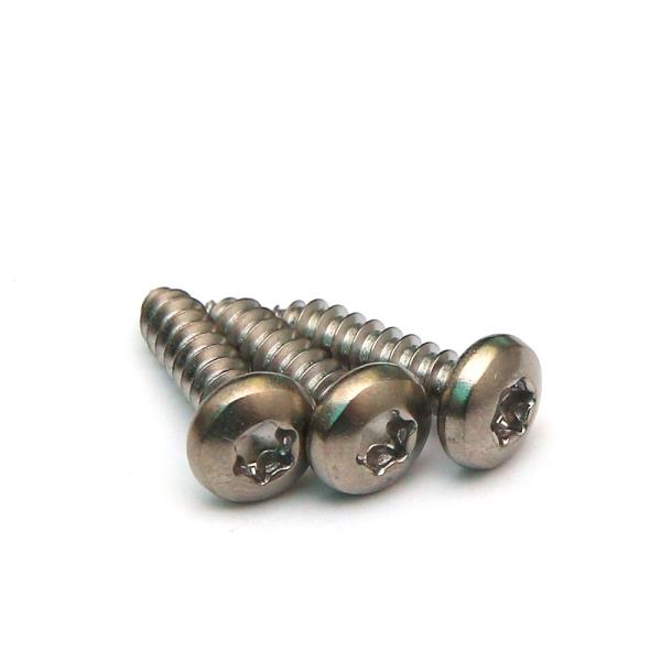 316 Stainless Steel Self Tapping Screws 6-Lobe Security Drive Pan Head Wood Applications