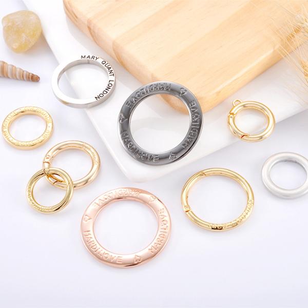 Handbag Accessories High Grade Metal O Rings with Custom Logo 8 15mm Nickel O-rings