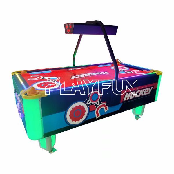 Máquina de jogos de mesa de hóquei no ar com 2 jogadores