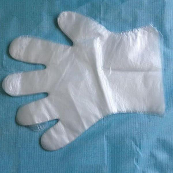 Customized Color Clear Plastic Gloves , Plastic Hand Gloves For Cleaning