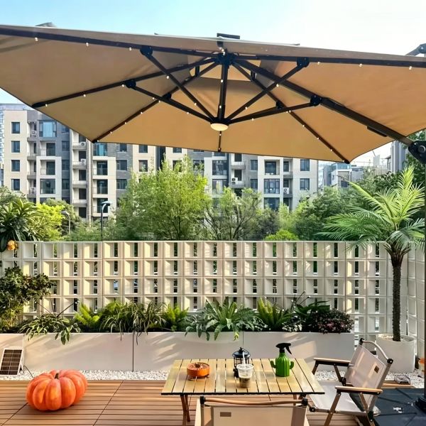 Minimalist Square Cutout Concrete Breeze Block Cement Component Brick for Hotel Villa Garden Partition Design