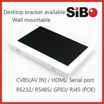 SIBO Loxone Smart Home Touch Panel with On-wall Flush Mounting and Glass Mounting POE supported