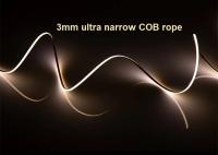 3mm Ultra Narrow COB LED Strip Rope Wardrobe Cupboard TV Backlight 400LEDs/M