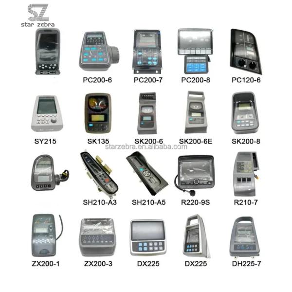 24000 Excavator Monitor Panel Controller LCD Display Meter Computer Board for Hyundai Komatsu Kobelco Doosan Hitachi