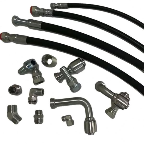 9000 Interlock Pipe Excavator Parts Pump Air Clamp Oil Adapter Hose Fitting Sae Flange 90 Degree Elbow For Hydraulic