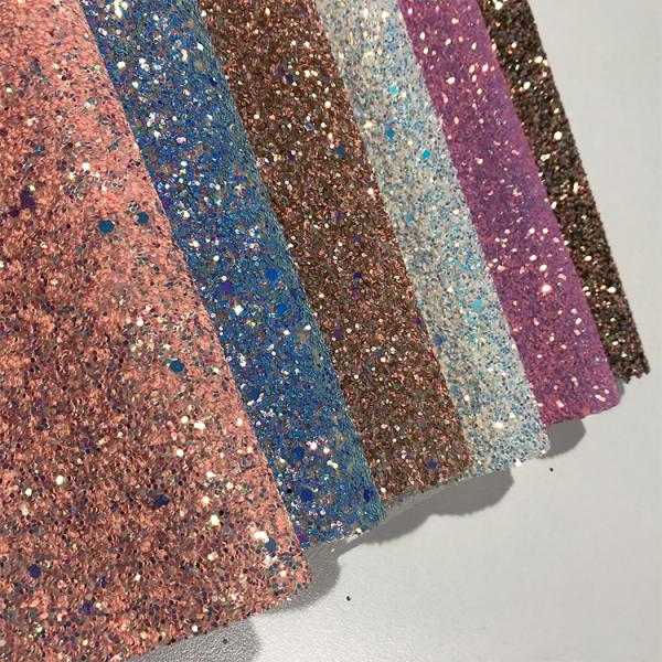 54/55' Wallpaper 3D Holographic Chunky Glitter Fabric