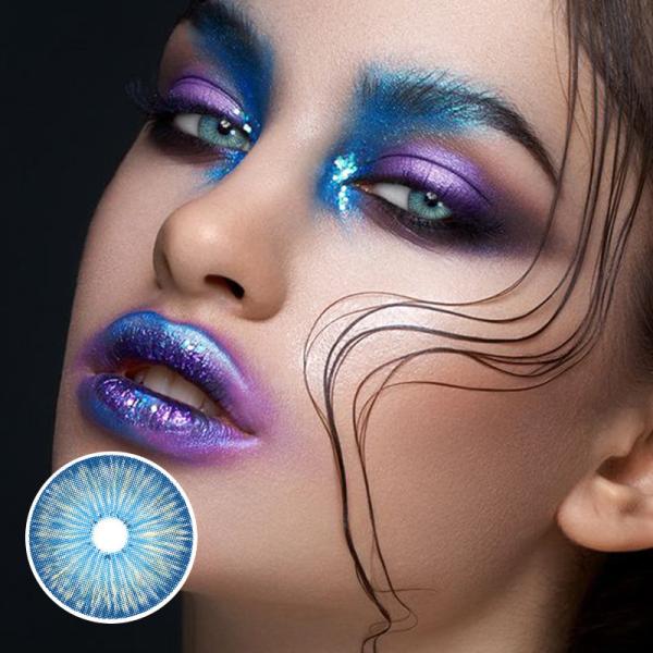 KSSEYE New York Blue Contacts Lens Colored Contact Lenses For Makeup
