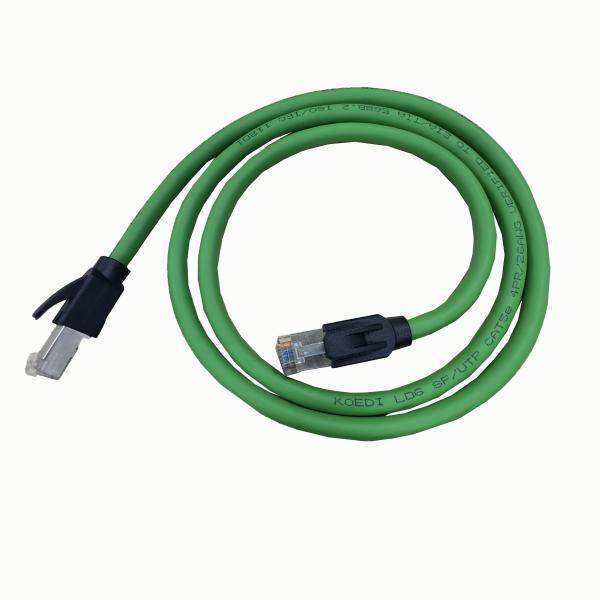 Кабель подключения к сети 26AWG 1000mm 8P/8C G/F*2 с разъемом 086