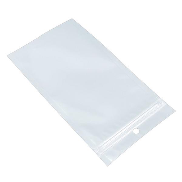 White Transparent  Zipper Bag Plastic Packaging Pearl Film Bags with Hang Hole for USB packing