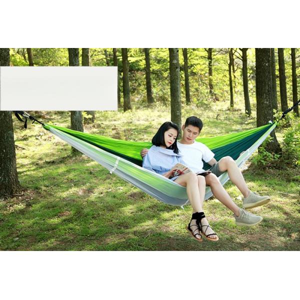 Fabric Mail Packing Y Two Persons Portable Camping Hammock with Mosquito Net Outdoor Folding Hanging Bed Chairs for Hiking