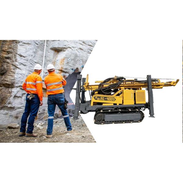 Industrial Crawler Water Well Drilling Rig 400M Down Hole Drilling Equipment