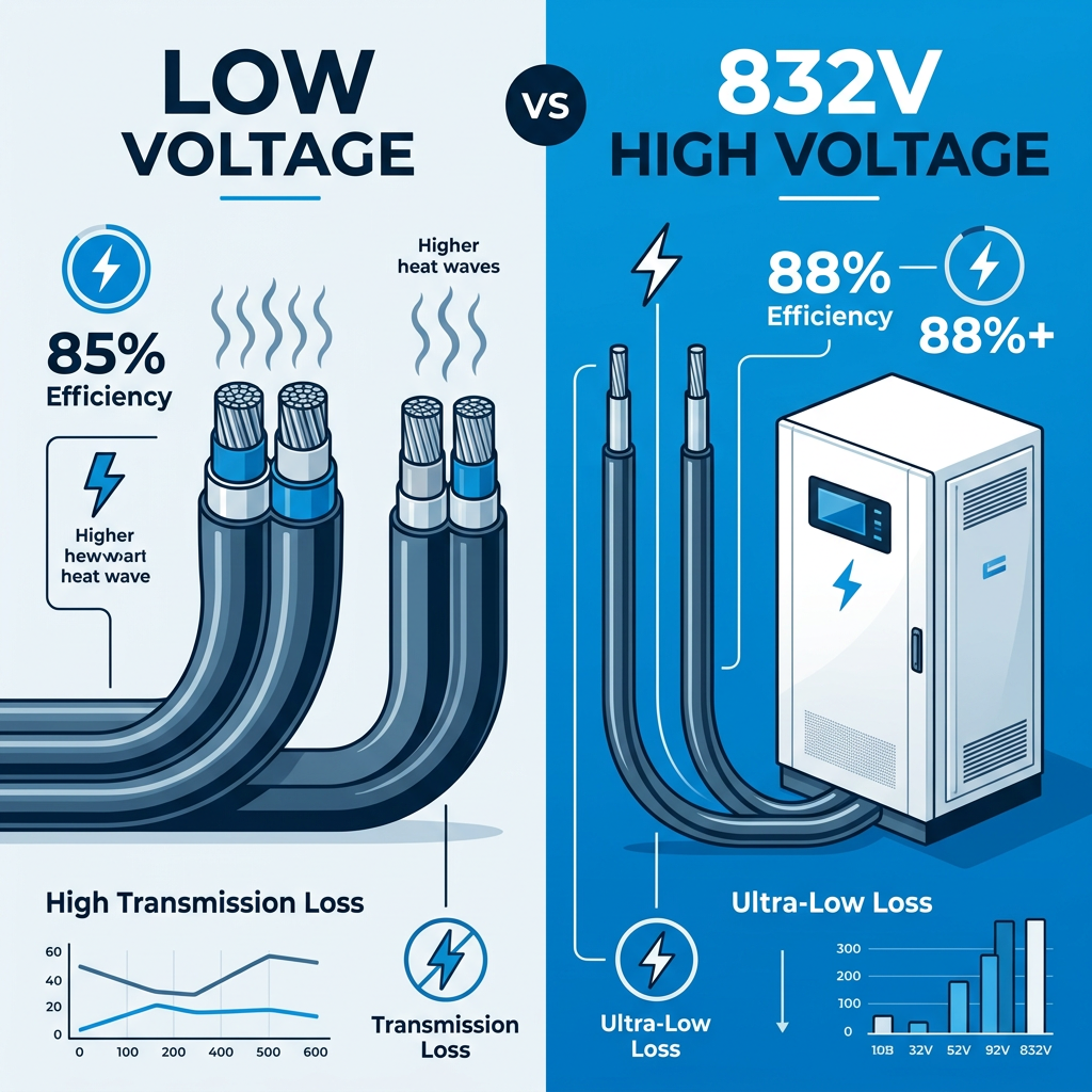 832V High Voltage LiFePO4 Industrial & Commercial Energy Storage System 125kW 261kWh BESS Hithium 314Ah