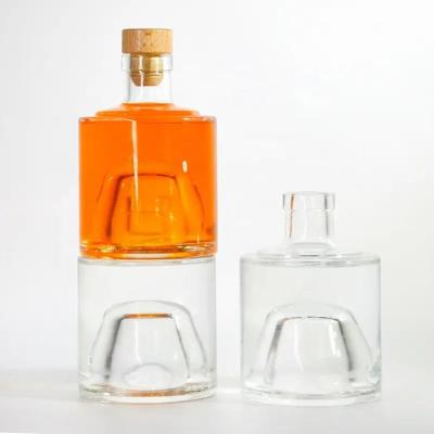 500 ml de garrafas de vidro de 1 litro para bebidas espirituosas