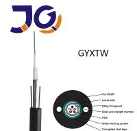 2 4 6 8 10 12 24 cabos de fibra ótica blindados do único modo do cabo do núcleo GYXTW