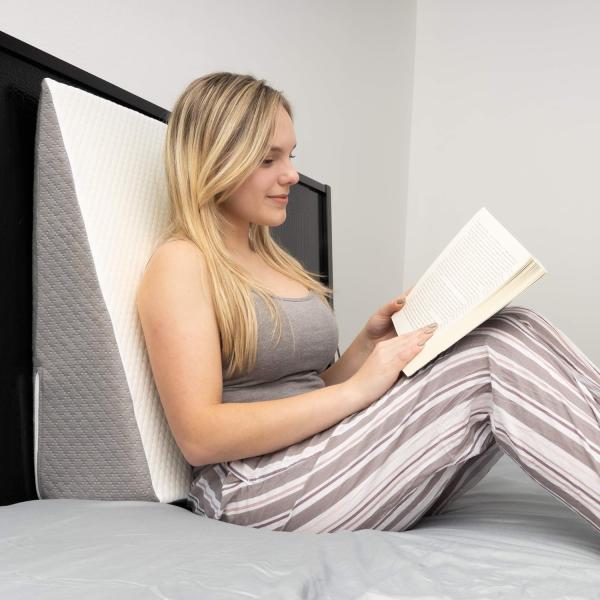 Chic Jacquard Cover Wedge Pillow 100% Polyester Material for Sleeping and Acid Reflux