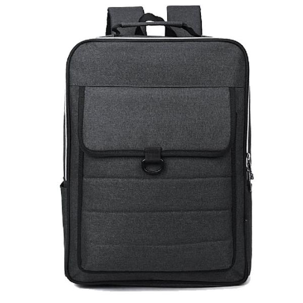 Сумка ноутбука серого рюкзака ноутбука холста полиэстера материального многофункциональная