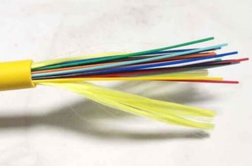 LSZH PE Fiber Optic Cable 8C Single Mode GJFJV-8B1 9/125 For Pigtail Assembly