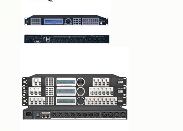 Digital Speaker Processor Sound System , Home Audio Processor Indoor 3 In 6 Out